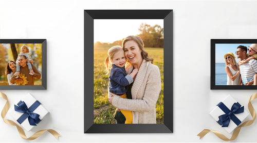 Frameo Digital Picture Frame, 10.1 Inch Smart WiFi Photo Frame with 1280x800 HD IPS Touch Screen, Auto-Rotate, Wall Mountable, Share Photos/Videos Instantly via Frameo App from Anywhere