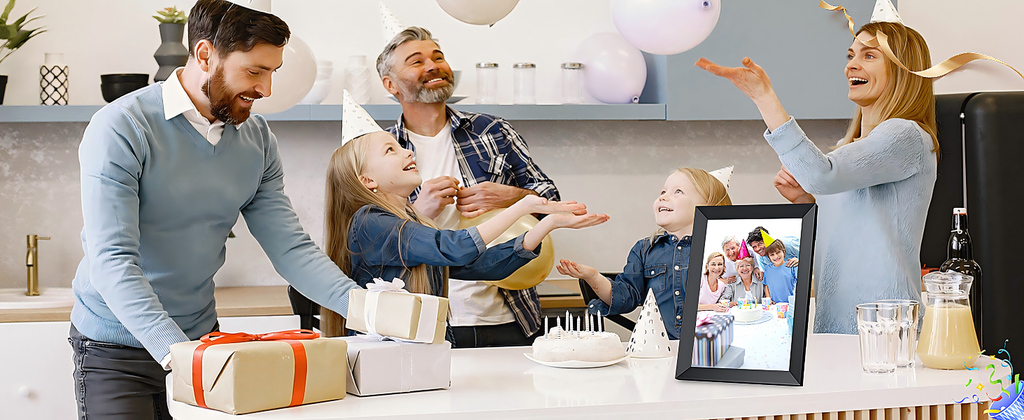 Frameo Digital Picture Frame, 10.1 Inch Smart WiFi Photo Frame with 1280x800 HD IPS Touch Screen, Auto-Rotate, Wall Mountable, Share Photos/Videos Instantly via Frameo App from Anywhere